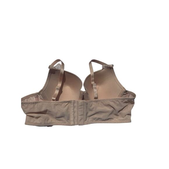 Parfait CAMEO ROSE Pearl Longline Plunge Support Bra US 36C Petal Pink Sexy Lace - Picture 12 of 13